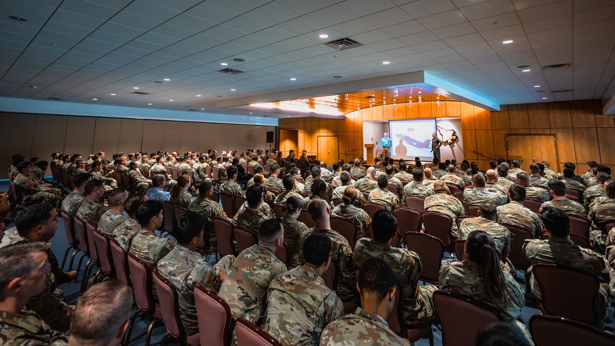 325th Fighter Wing airmen participate in the 325th Fighter Wing All Call