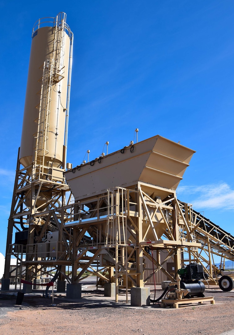 Col. Matthew Johnson, White Sands Missile Range Test Center (WSTC) Commander, attended the Defense Threat Reduction Agency (DTRA) ribbon-cutting ceremony for their new Batch Plant on Aug. 19, 2025, in support of an installation partner.