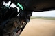 U.S. Air Force Staff Sgt. Garrett Hightower, a 54th Helicopter Squadron special missions aviator, looks out of a UH-1N Iroquois helicopter during a turn at Minot Air Force Base, North Dakota, Aug. 21, 2025. The UH-1N has been stationed at Minot AFB since March 20, 1980 and is scheduled to remain until 2029, with the MH-139A expected to arrive in 2027. (U.S. Air Force photo by Airman 1st Class Wesley Davies)