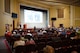 U.S. Air Force Maj. Gen. Colin Connor, Director of Intercontinental Ballistic Missile (ICBM) Site Activation Task Force, gives insights to the Sentinel program town hall in Minot, North Dakota, Aug. 26, 2025. Connor enlightened the community on the transition process from the Minuteman III to the new Sentinel ICBM system.