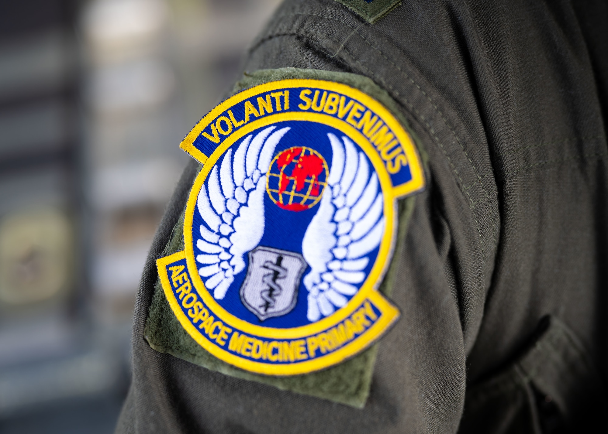 Unit patch is worn.
