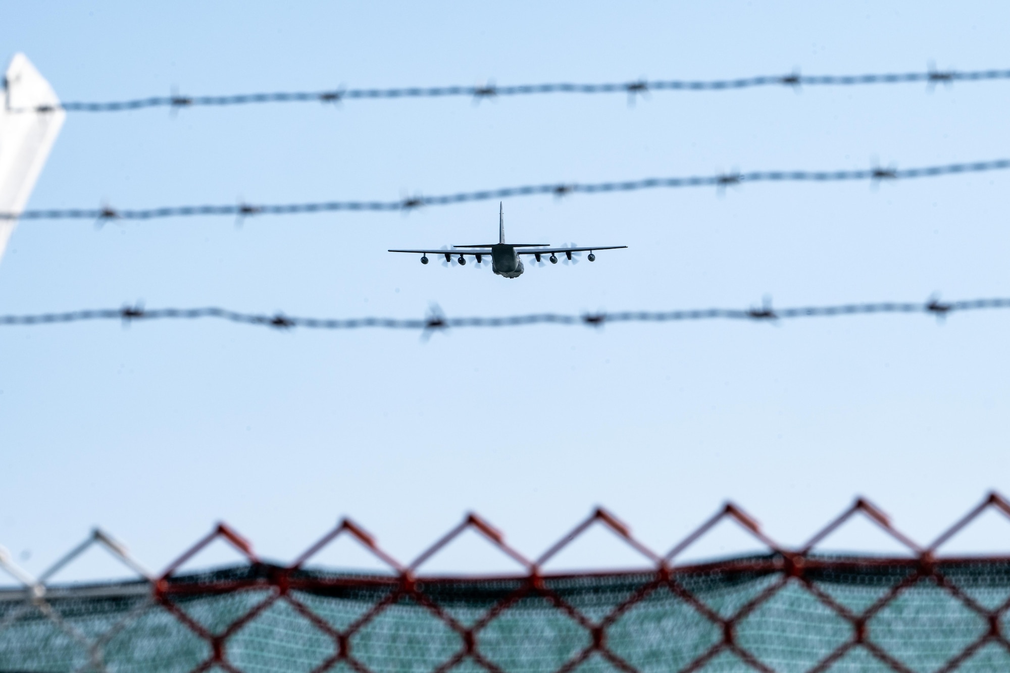 HC-130J flying