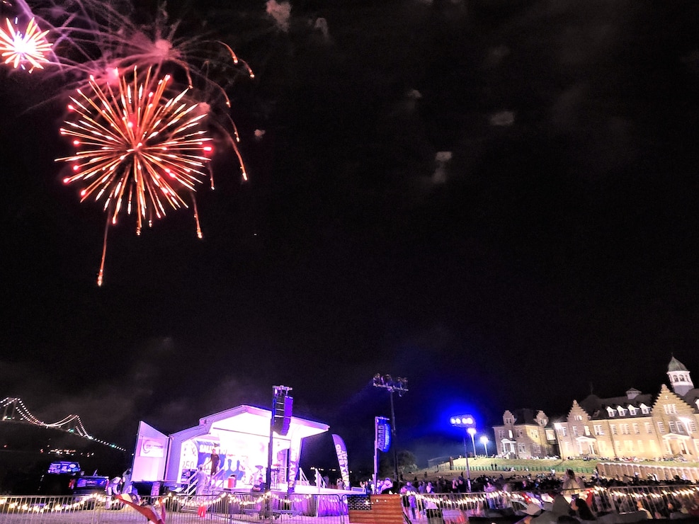 Naval Station Newport opened its gates to the public for a special concert and fireworks display Aug. 23, 2025. The event was titled Salute to Navy 250 as part of Navy community engagements nationwide leading up to the service's 250th birthday on Oct. 13. The musical performances featured two local bands and the Navy Band Northeast performing contemporary and popular music before the crowd was treated to 20-minute fireworks show. An estimated 8,600 people attended the event.