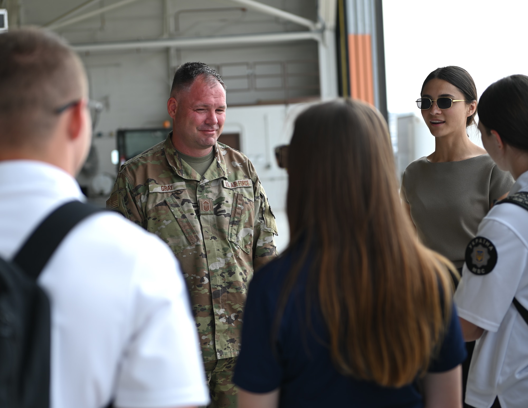 Family members from the Protez Foundation toured the 133rd Airlift Wing in St. Paul, Minn., Aug. 11, 2025.