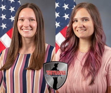 Photo of a side by side graphic of two people posing for official portraits.