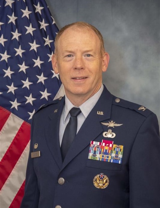 Airman in dress uniform