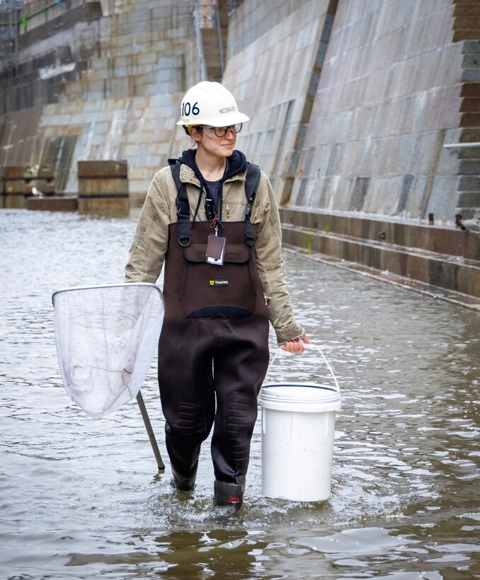 Christina Nedbalek, Environmental Engineer, Code 106.32, Water Environmental Planning “Trying to keep pollutants out of the bay is a broad goal, and the avenues for accomplishing that task challenge my creative thinking and problem solving, my social skills — and sometimes even my physical limits.”