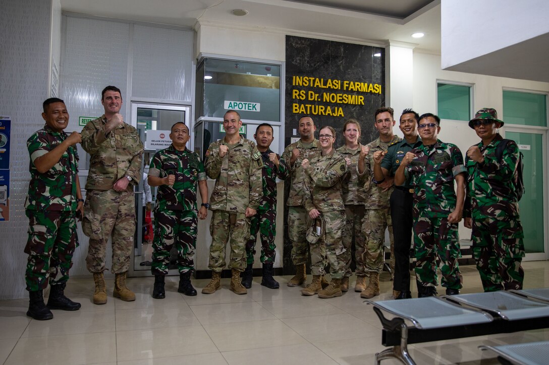 U.S. Army surgeons from multiple units visit civilian and military Indonesian hospitals to assess their operations and medical practices in Baturaja, Indonesia, Aug.26, 2025. Super Garuda Shield is an annual exercise between the Indonesian National Armed Forces and U.S. Military designed to strengthen bilateral interoperability, capabilities, and cooperation.