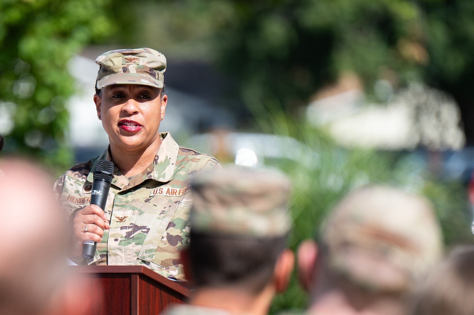 Ribbon-cutting ceremony for a new VA clinic at the 375th Medical Group on Scott Air Force Base, Illinois, Aug. 28, 2025