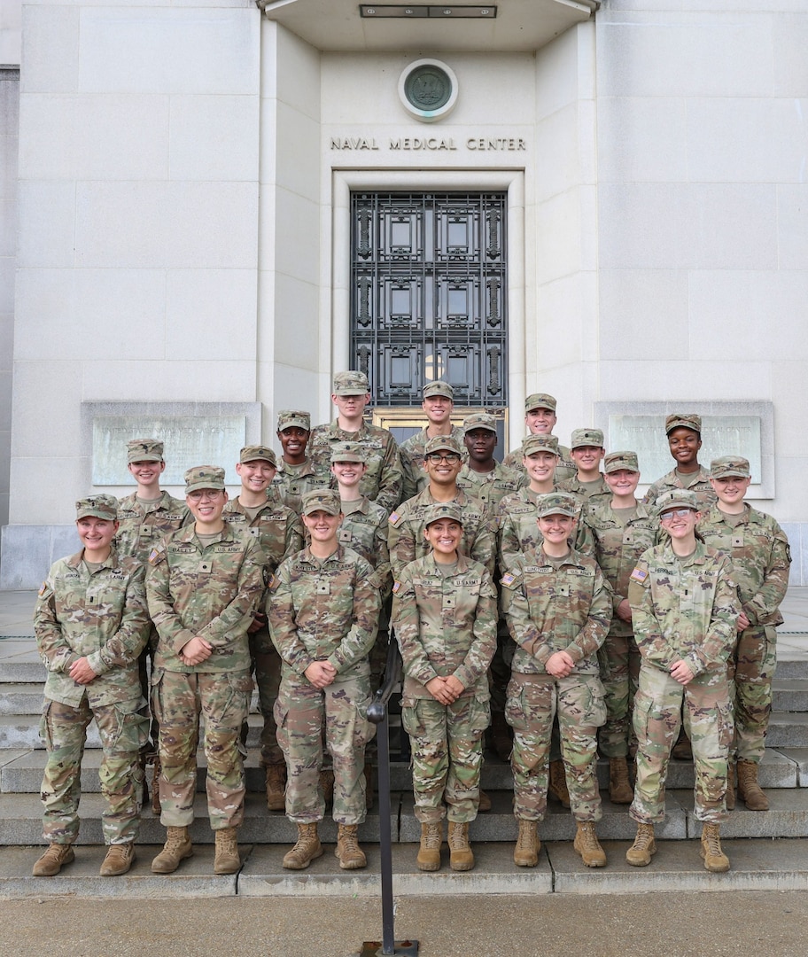 Walter Reed welcomed ROTC cadets (some pictured above) enrolled in nursing programs at various colleges and universities throughout the country to the medical center once again this summer for the Nurse Summer Training Program (NSTP), introducing the cadets and future military nurses to the demands and rewards of military medical care.
