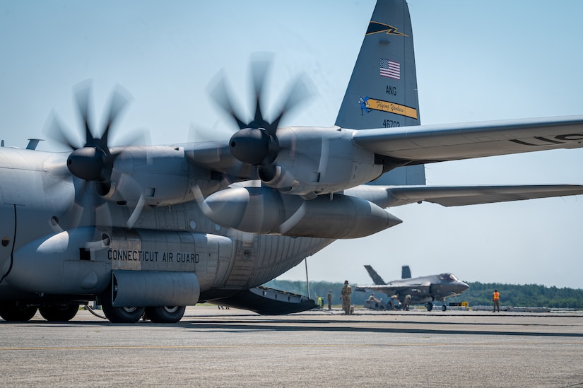 103d Provides Rapid Fighter Jet Refueling & Rearming in Record Time with C-130H