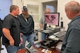 Letterkenny Army Depot artisans, along with members of the 11th Air Defense Artillery Brigade, participate in a virtual troubleshooting session on a critical Patriot weapons systems component on May 21.
