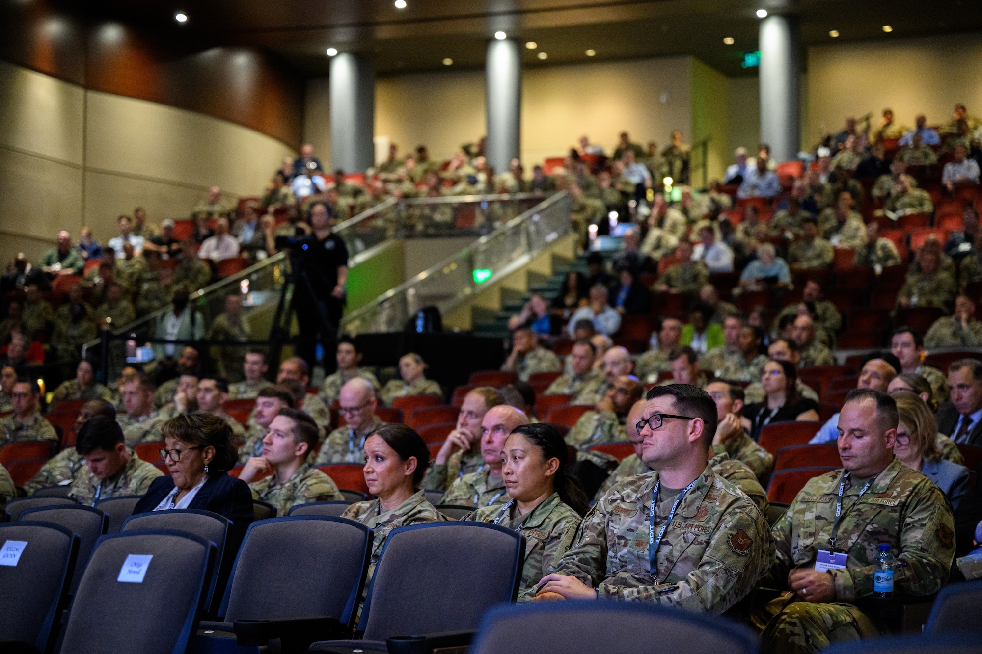 The Department of the Air Force Information Technology and Cyberpower Training and Education Event (DAFITC) took place in Montgomery, AL from August 25-27, 2025.  DAFITC brings thousands of Air Force peers, along with private sector leaders in the IT and cyber security field to network, discuss, connect, and learn about the newest and most prevailing threats to our global networks and national defense.  (U.S. Air Force photo by Damien Thomas)
