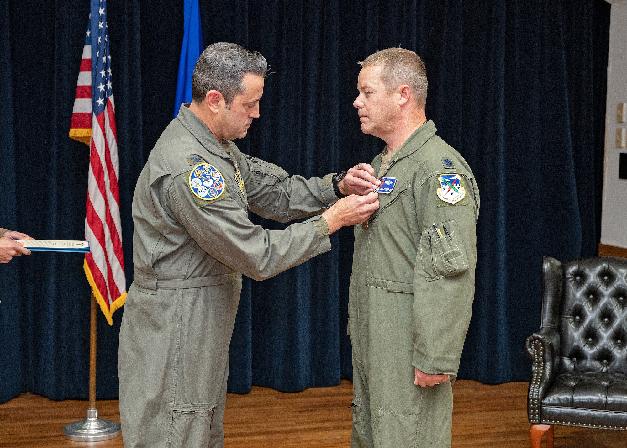 340th FTG commander presents Meritorious Service Medal to former 39th FTS commander