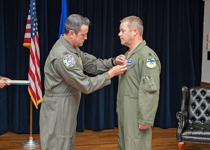 340th FTG commander presents Meritorious Service Medal to former 39th FTS commander