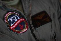U.S. Marines Corps Capt. Conner Wheatley, a C-130 Hercules pilot with 2nd Marine Aircraft Wing, assigned to Special Purpose Marine Air-Ground Task Force 250, attends a meeting prior to takeoff at Cobb County International Airport, Kennesaw, Georgia, during Marine Week Atlanta, Aug. 31, 2025. Marines stationed across the globe commemorate the 250th anniversary of the Marine Corps, honoring a distinguished legacy of service, sacrifice, and unwavering fidelity to both the nation and the Corps. (U.S. Marine Corps photo by Sgt. Alexis French)