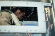 U.S. Marines Corps Capt. Daniel DeJong, an MV-22 pilot with Marine Medium Tiltrotor Squadron (VMM) 261, 2nd Marine Aircraft Wing, assigned to Special Purpose Marine Air-Ground Task Force 250, conducts pre-flight checks at Cobb County International Airport, Kennesaw, Georgia during Marine Week Atlanta, Aug. 31, 2025. Marines stationed across the globe commemorate the 250th anniversary of the Marine Corps, honoring a distinguished legacy of service, sacrifice, and unwavering fidelity to both the nation and the Corps. (U.S. Marine Corps photo by Sgt. Alexis French)