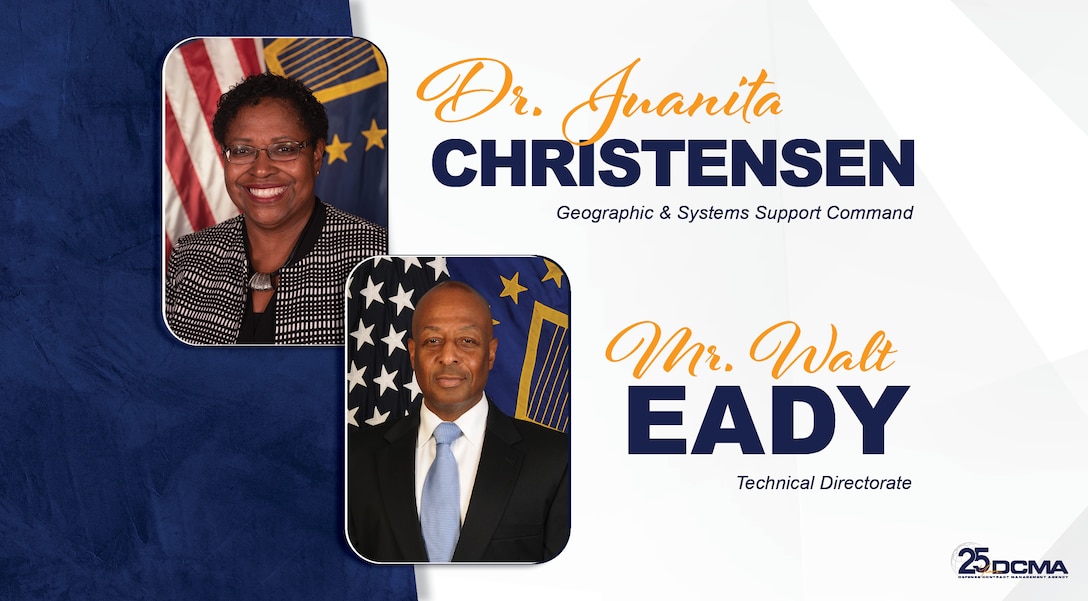 Graphic showing official photos of Dr. Christensen and Mr. Eady.