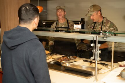 JBSA Senior Leaders Serve Holiday Spirit with a Side of Turkey at Wingman Café