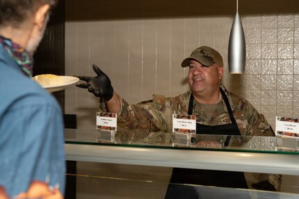 JBSA Senior Leaders Serve Holiday Spirit with a Side of Turkey at Wingman Café