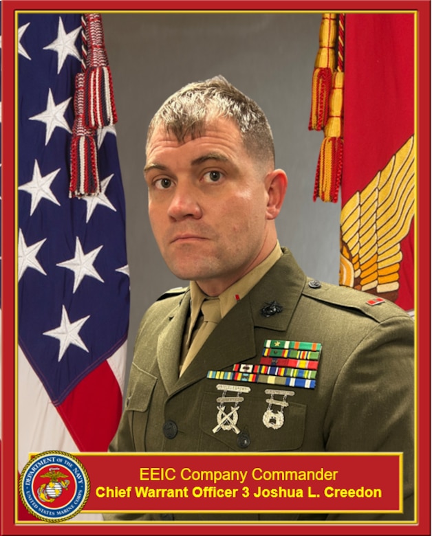CWO3 Joshua L Creedon, EEIC Company Commander