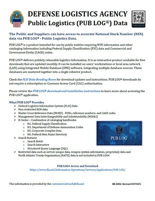 J3 Public Logistics (PUB LOG) Data thumbnail