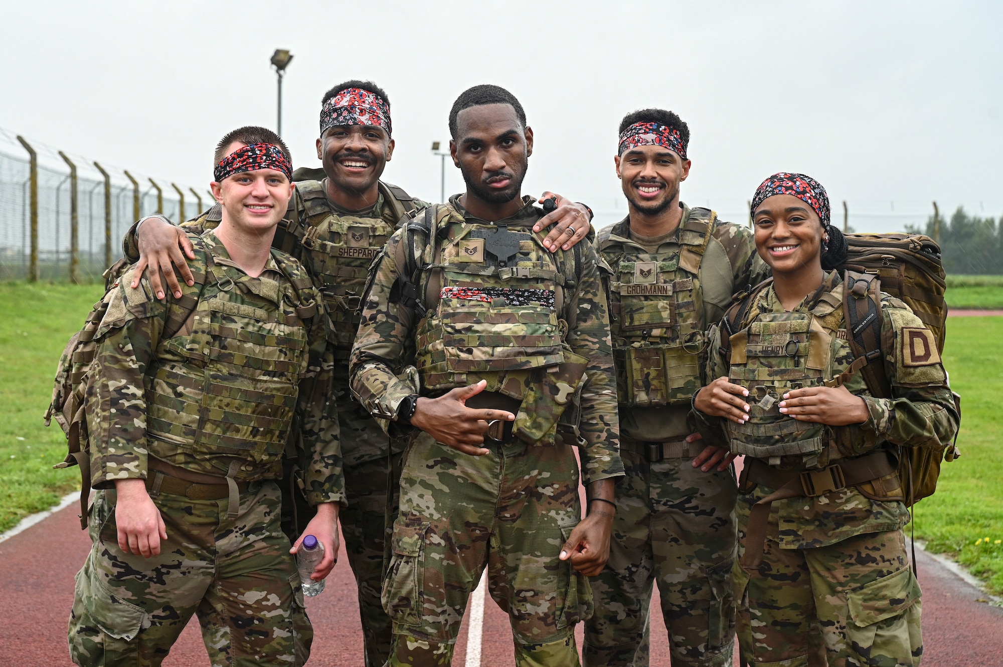 The challenge promoted individual fitness and camaraderie through testing physical strength and teamwork to complete different stations set up throughout the installation to demonstrate a warrior’s ethos.