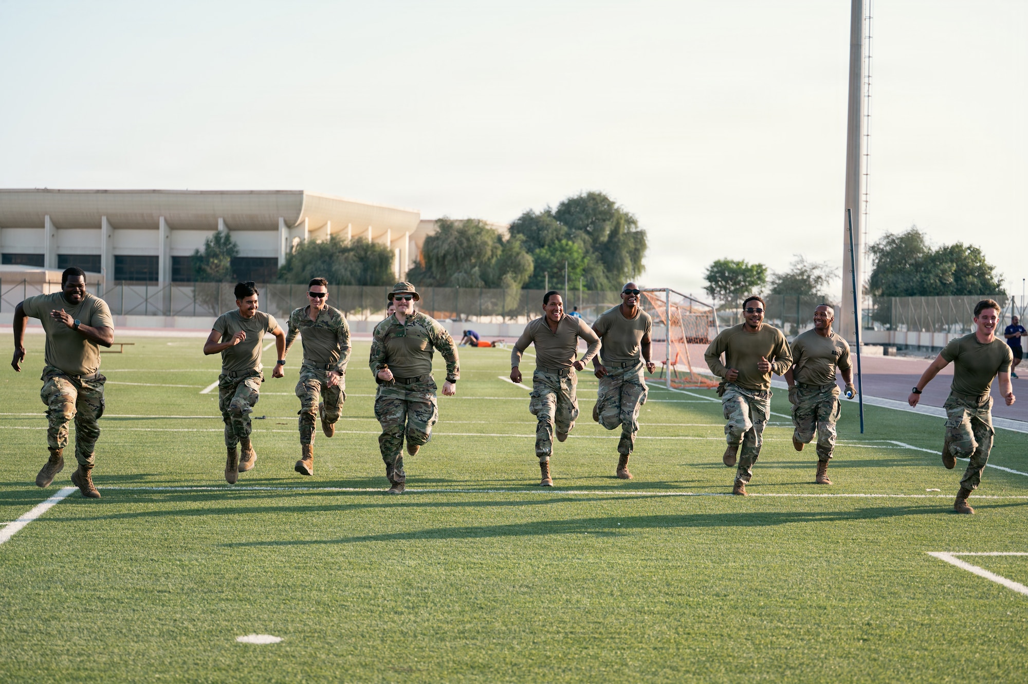 People compete in tug of war competition.