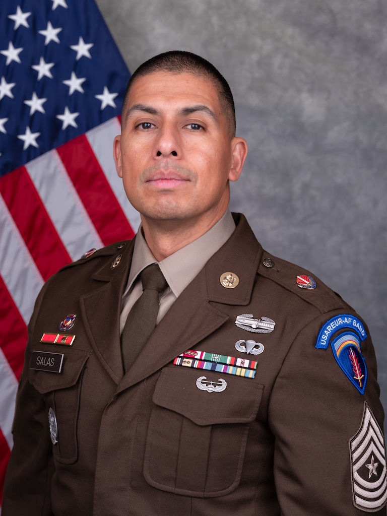 SGM Carlos D. Salas, Command Sergeant Major of the U.S. Army Europe and Africa Band and Chorus