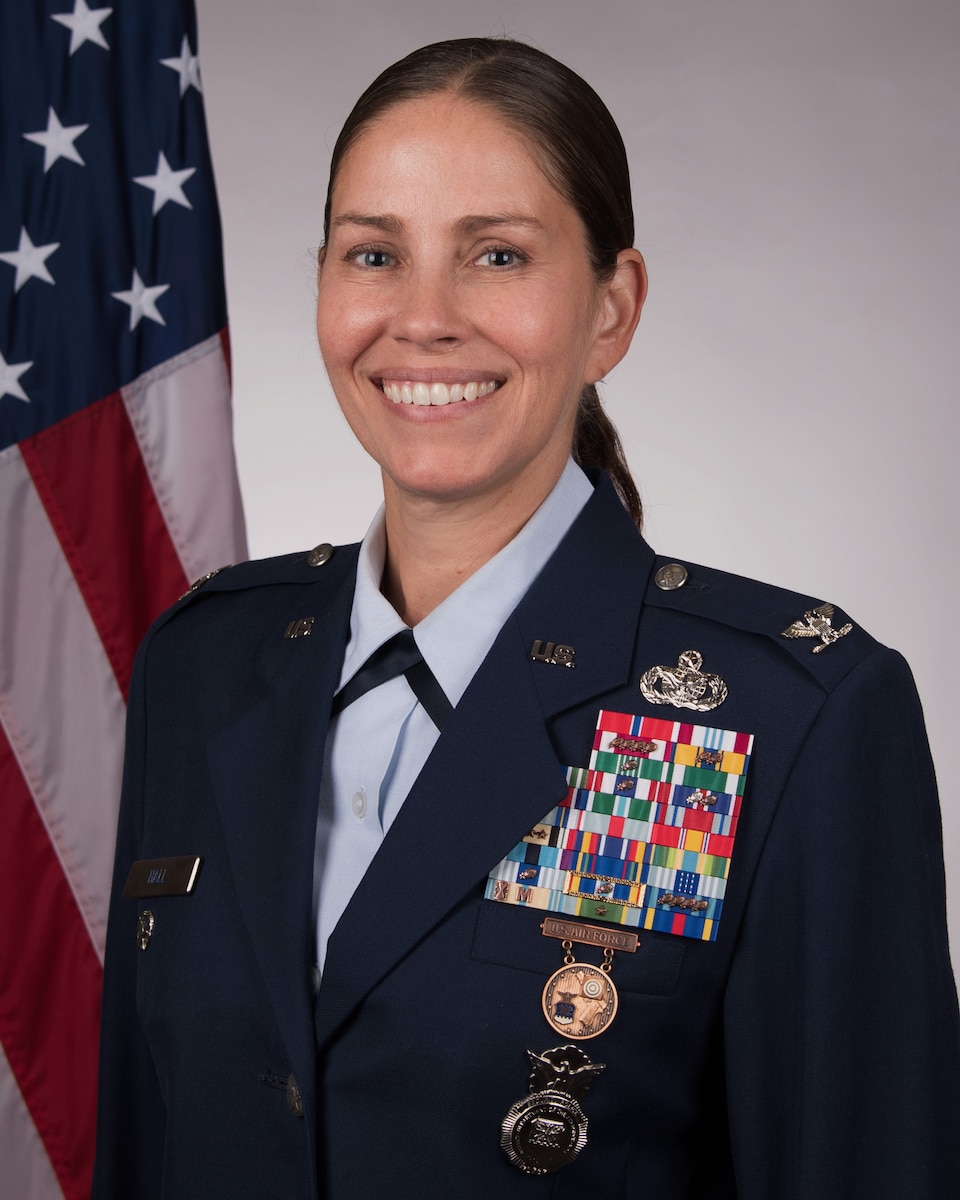 Official photo of Col. Megan Hall