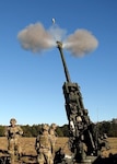 Soldiers of the Georgia Army National Guard’s Battery A, 118th Field Artillery Regiment fire live rounds from their M777 Howitzer at Fort Stewart Dec. 11, 2018. The 1-118th, and other units of the 48th Infantry Brigade Combat Team are preparing for their fourth combat deployment since September 11, 2001.