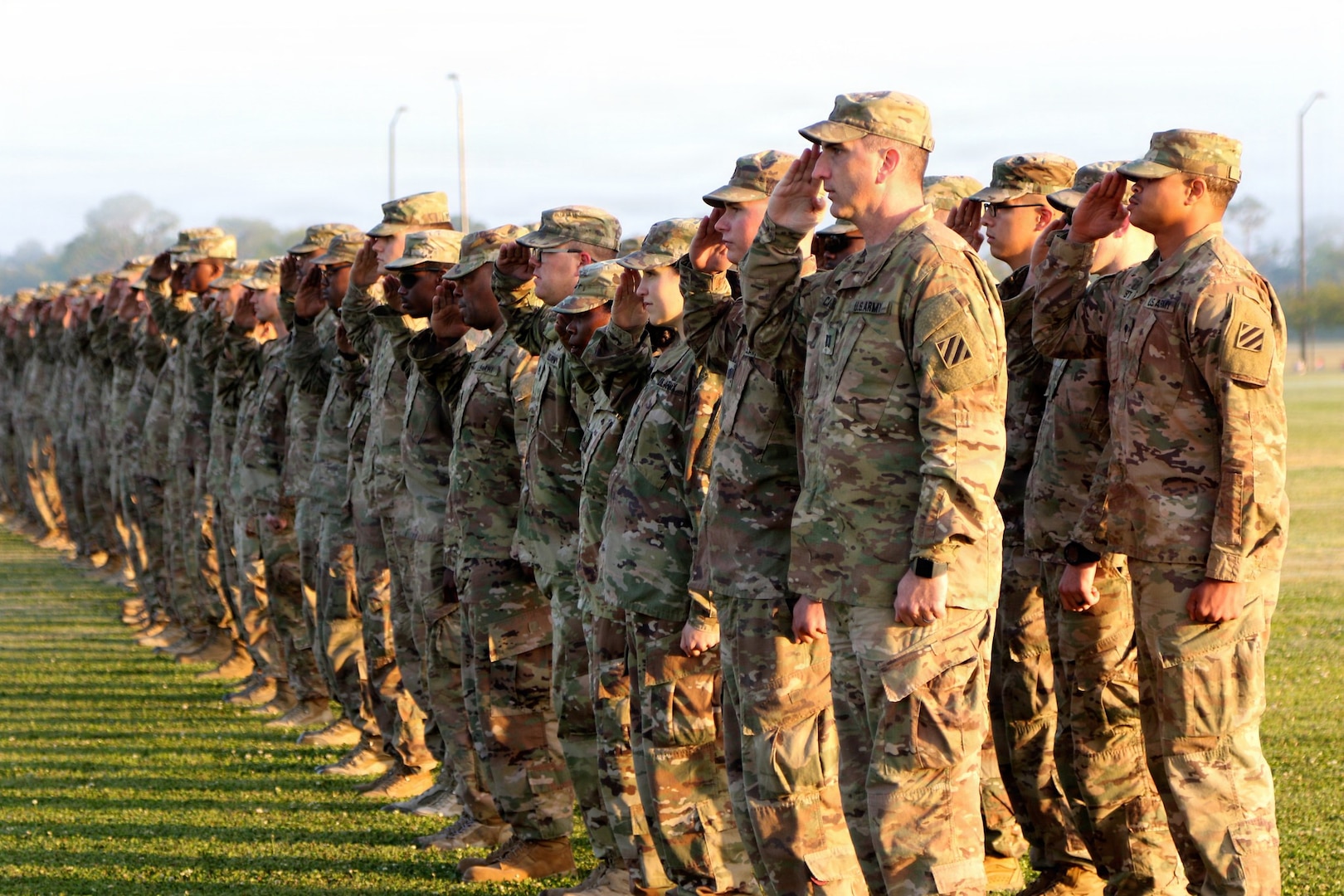 Soldiers of the 3rd ID MCPOD return to Fort Stewart April 11, 2018, following a nine-month deployment to Afghanistan. Photo by Shye Wilborn.