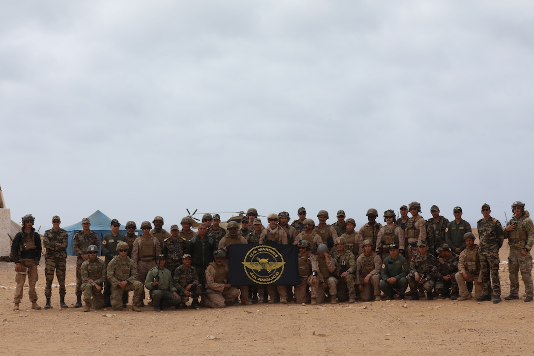 US Marines, Morocco conduct air naval gunfire operations at African Lion 2025