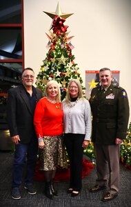 Gold Star Mission President Barry Tobias, U.S. Army Survivor Outreach Services Coordinator Michelle Rutherford, Gold Star Mother Vonda Rodgers, and Brig. Gen. Lenny Williams, the Assistant Adjutant General of the Illinois National Guard and Commander of the Illinois Army National Guard, pose for a photo.