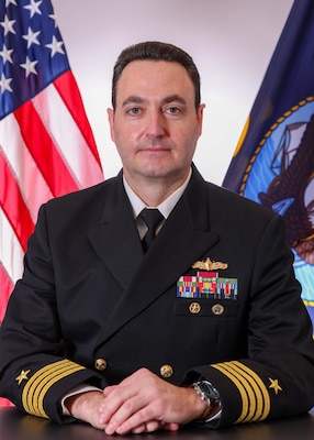 251201-N-N0443-3008 SAN DIEGO (Dec. 01, 2025) Official portrait of Capt. Leonardo Giovannelli. (U.S. Navy photo)