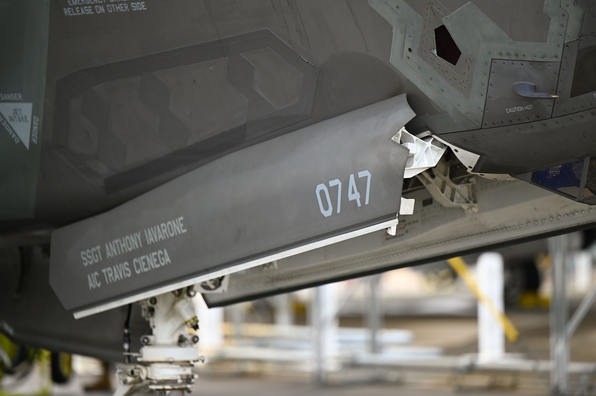 A jet on the flight line