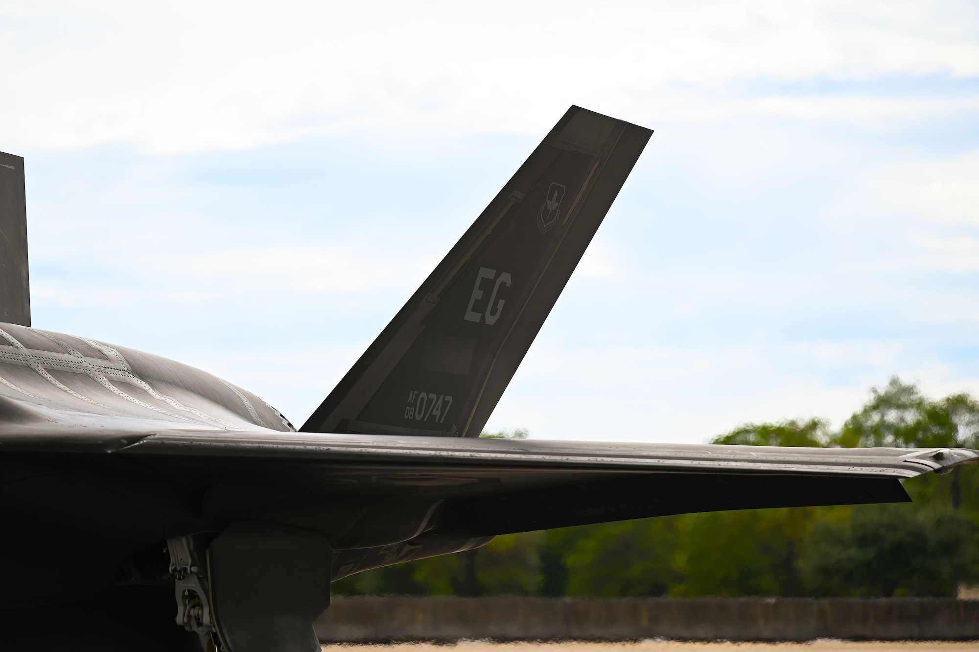 A jet on the flight line