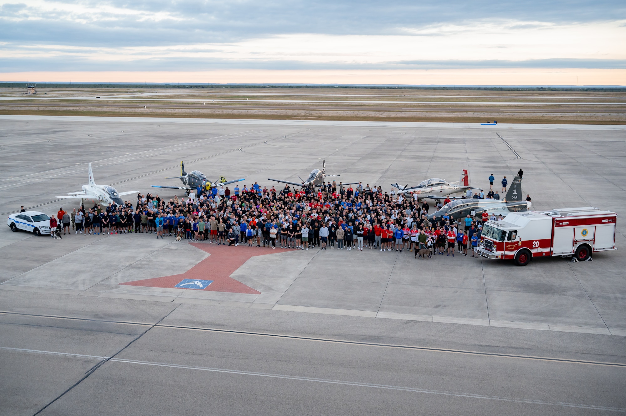 Team XL gathered on the flightline for XL Day on Nov. 26, featuring a 5K Turkey Trot and a Wing all-call to recognize third quarter accomplishments.