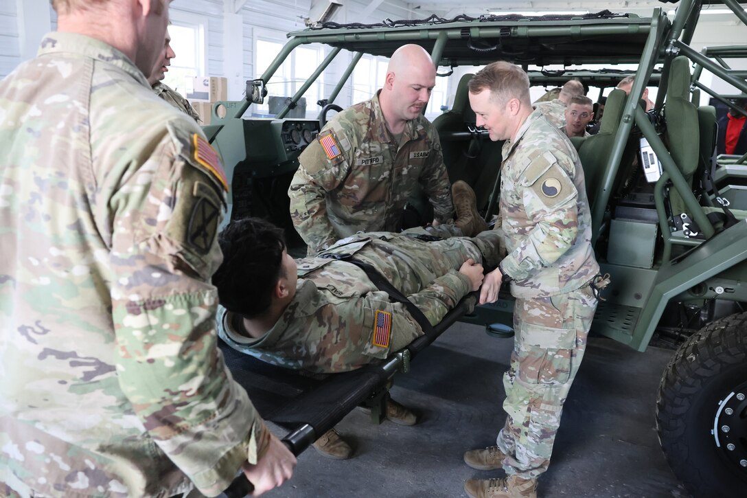 116th MBCT Soldiers field Infantry Squad Vehicle