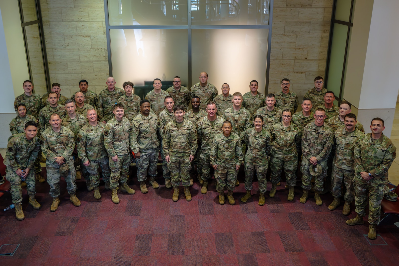 Group photo of the 184th ISS on their trip to Germany in August.