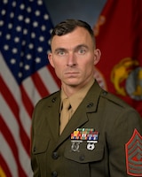 First Sergeant Zachariah K. Korte, Inspector-Instructor Unit Senior Enlisted Leader, Hotel Battery, 3rd Battalion, 14th Marines