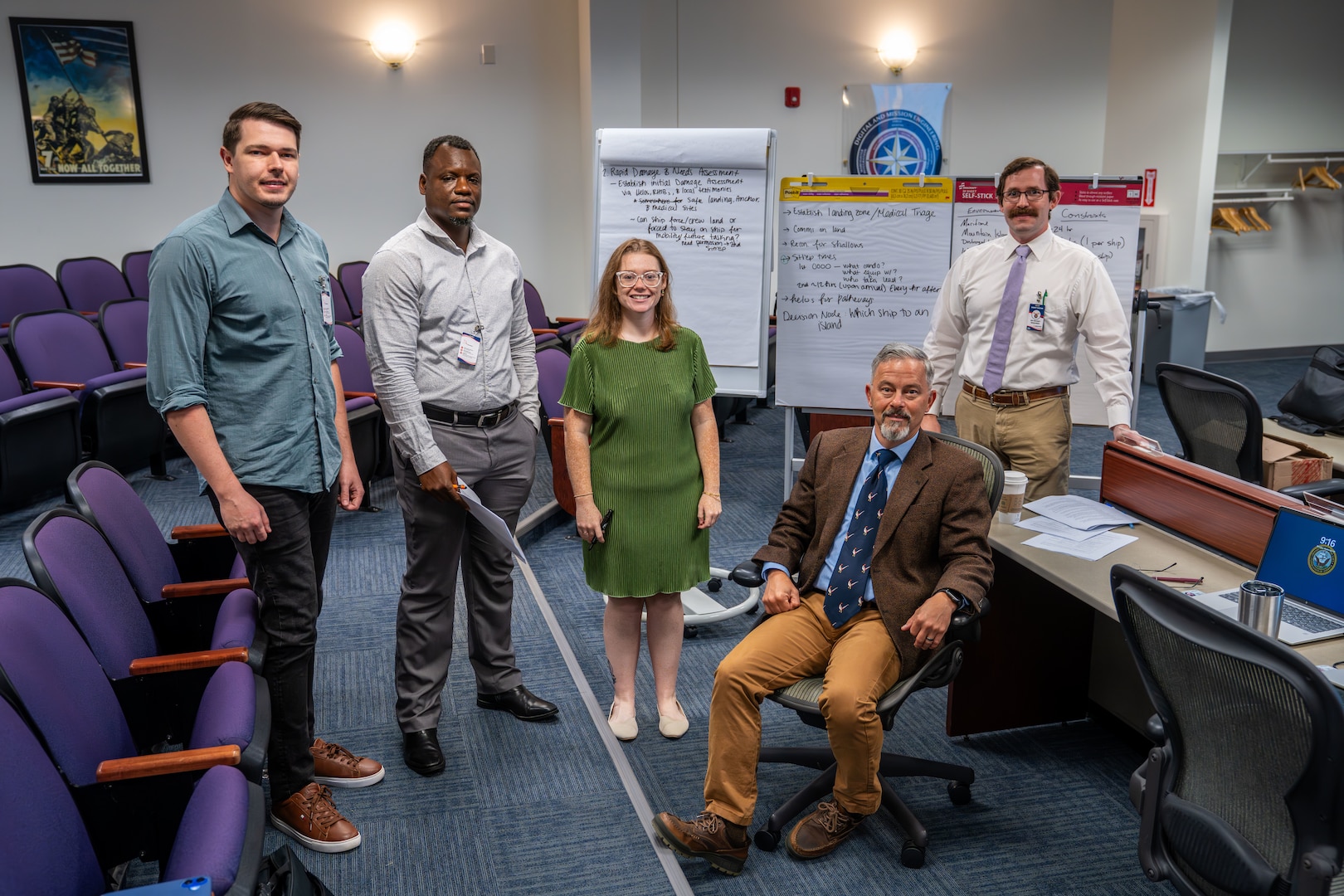 DAHLGREN, Va. – The International Mission Engineering Hackathon brought together selected defense and national security teams from Naval Surface Warfare Center Dahlgren Division and Australian counterparts to initiate a joint humanitarian assistance disaster response mission for a crisis scenario. The team from NSWCDD, known as the Dahlgren Dingoes, won the challenge in 2025. (U.S. Navy Photo by Dorina Watermolen)