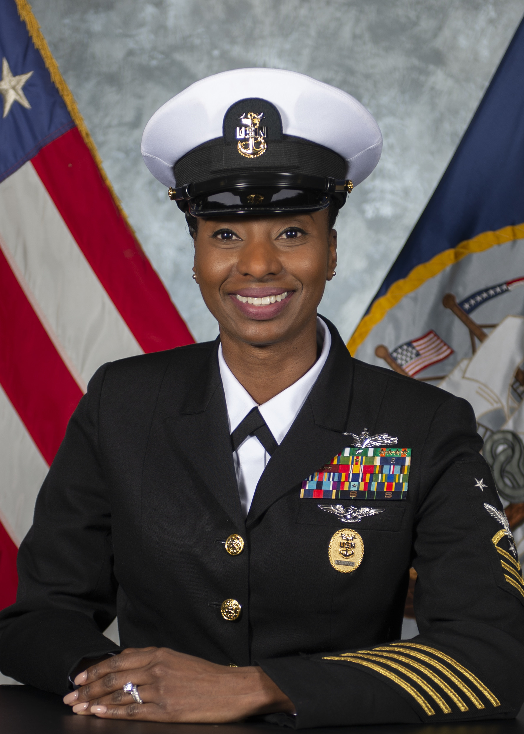 Command Master Chief (SW/AW) Samira Mcbride > Naval Education and
