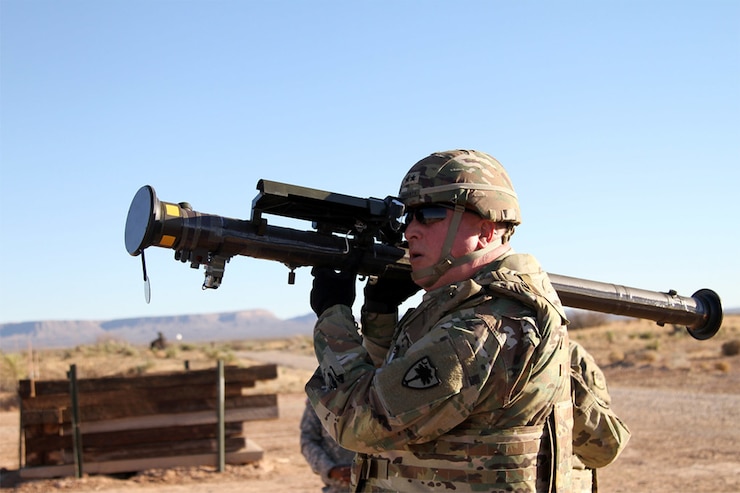 Soldier mans a Stinger