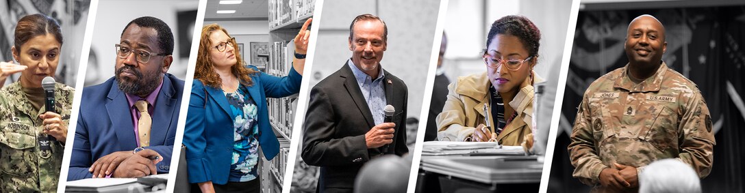 Collage of DEOMI staff, speakers and students.