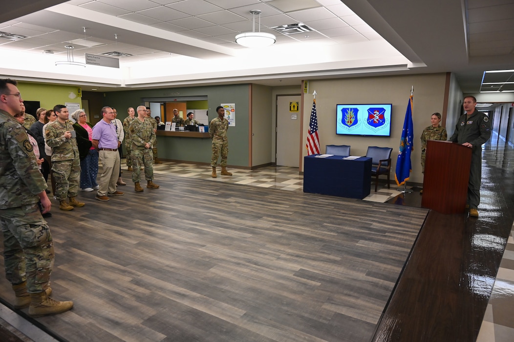 People Stand in a group