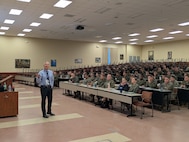 The Basic School faculty received a period of instruction on cold weather injury prevention from Dr. Francis O’Connor from Uniformed Services University of the Health Sciences (USUHS). This training better prepares the staff to prevent and treat cold weather injuries prior to the upcoming winter months.
