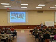 The Basic School faculty received a period of instruction on cold weather injury prevention from Dr. Francis O’Connor from Uniformed Services University of the Health Sciences (USUHS). This training better prepares the staff to prevent and treat cold weather injuries prior to the upcoming winter months.