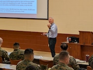 The Basic School faculty received a period of instruction on cold weather injury prevention from Dr. Francis O’Connor from Uniformed Services University of the Health Sciences (USUHS). This training better prepares the staff to prevent and treat cold weather injuries prior to the upcoming winter months.