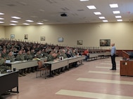 The Basic School faculty received a period of instruction on cold weather injury prevention from Dr. Francis O’Connor from Uniformed Services University of the Health Sciences (USUHS). This training better prepares the staff to prevent and treat cold weather injuries prior to the upcoming winter months.